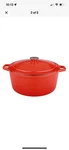 Berghoff Cast Iron 5QT. Oval Dutch Oven 11.5" With Lid, Orange. Fixed Price $110.69.