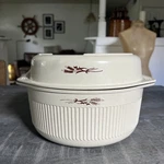 Nordic Ware Gray 4 Quart Stew Pot With 1/2 All Purpose Bake Dish Lid. Fixed Price $16.25.