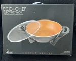 Eco+chef Copper Series 13" Nonstick Cookware Electric Wok Nib. Fixed Price $50.00.