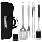 Best Pork Barrel Bbq Tool Set Grill Kit - Premium Stainless Steel Accessories. Fixed Price $93.41.