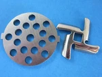 5/16" Meat Grinder Plate Disc & Knife For Waring Pro, Back To Basics Oster. Fixed Price $19.75.