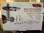 Metal Food Grinder Attachment, G-ting Meat. Fixed Price $14.99.