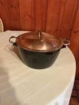 The Greenpan W/ Universal Lid 5 Qt Stock Pot Hard Anodized Ceramic Nonstick. Fixed Price $30.00.