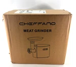 Cheffano AZ-MG091 Electric Meat Grinder 350W Silver Stainless Steel New Open Box. Fixed Price $49.00.