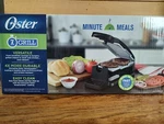 Oster CKSTCG20K-ECO Vertical Flip Indoor Grill 7-MINUTE Black Camp Apt New. Fixed Price $34.90.