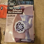 Lem #10 Meat Cast Iron Heavy-duty Clamp-on Manual Hand Grinder-open Box. Fixed Price $89.95.