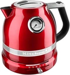 Brand New Kitchenaid KEK1522CA 1.5L Corded Electric Tea Kettle, Candy Apple. Fixed Price $299.87.