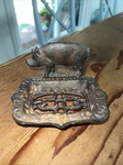 Cast Iron 4 Footed Pig Soap Dish Sponge Holder Farmhouse Rustic Decor. Fixed Price $11.00.
