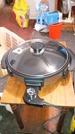 Parini Appliances 12" Non-stick Electric Pizza Cooker W/glass Lid New Box. Fixed Price $29.99.
