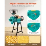 Vevor Electric Grain Mill Grinder, 110 Lbs/h Commercial Spice Grinders, 1500W Ca. Fixed Price $139.00.