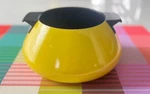 Vintage G.e. Creative Entertainer Mod Yellow Fondue Pot No Base. Fixed Price $30.00.