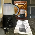 Mr. Coffee Cafe Motion Hot Beverage Maker - Tasty Gourmet Minutes Pot. Fixed Price $28.00.