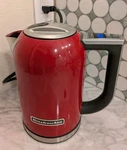 1.7 Liter Kitchenaid Electric Kettle Model KEK1722ER - Empire Red Tested Rare. Fixed Price $66.00.