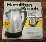 Hamilton Beach 1.7L Electric Kettle Stainless Steel Silver. Fixed Price $40.00.
