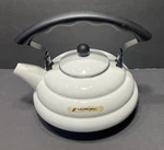 Creuset Beehive White Enameled 2 Liter Whistling Tea Kettle. Fixed Price $99.83.
