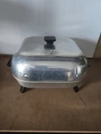 Vintage Sunbeam Electric Skillet Fry Pan W/ Lid Model 425A Mid Century. Fixed Price $22.99.