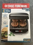 George Foreman 4-SERVING Basic Plate Grill & Panini GR340FB New. Fixed Price $35.00.