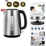 Stainless Steel Electric Kettle, 1.7 Liter Tea & Hot Water Ke.... Fixed Price $59.99.