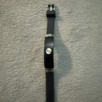 Ying/yang Rubber Bracelet With Black Steel Plate 9 Balance Ur Life. Used. Fixed Price $5.55.