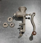 Vintage Universal No. 2 Cast Iron Meat Grinder With Nut Butter Disk Made Usa. Fixed Price $25.00.