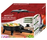 Brentwood SK-45 Black Electric Skillet Glass Non-stick Lid 600W 6" 120V New. Fixed Price $30.99.