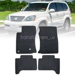 2003-2009 For Lexus GX470 Front & Rear Velour Floor Mats Carpet Anti-slip Black. Fixed Price $33.19.