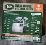 Lem #8 Big Bite Dual Meat Grinder. Fixed Price $400.00.