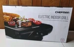 Chefman RJ23-SG Indoor Smokeless Electric Grill, 15"X10" Cooking Surface. Fixed Price $20.00.