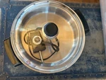 Electric Skillet Oil Core West Bend 11.5" 2" Deep Glass Pyrex Lid. Fixed Price $50.00.