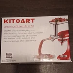 Kitoart Meat Grinder Attachment Silver Plates Sausage Stuffer Dishwasher Safe. Fixed Price $20.00.