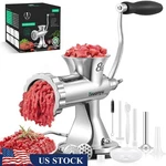 Heavy Duty Stainless Steel Meat Grinder Manual Sausage Maker Kitchen Equipment. Fixed Price $190.40.