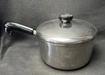Vtg Revere Ware Qt Stainless Steel Aluminum Disc Bottom Sauce Pan Lid 1121. Fixed Price $21.24.