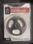 #22 Stainless Steel Stuffing Plate "217 Grilling Company" For Meat Grinders. Fixed Price $8.99.
