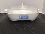 Vintage Corning Ware Amana Radaranger Microwave Browning Skillet Colonial House. Fixed Price $8.48.