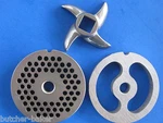 #12 Meat Grinder Kidney Plate Knife Sausage Disc & 3 /16" Set For Pro Cut Fw. Fixed Price $49.75.