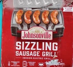 Johnsonville Sizzling Sausage Indoor Electric Grill Countertop Orig Bx No Drip... Fixed Price $41.99.