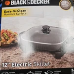 Black & Decker SK1212B In Electric Skillet With Glass Lid " New Box. Fixed Price $37.99.