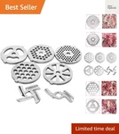 7 Piece Stainless Steel Meat Grinder Plates & Blades For Food Chopper .... Fixed Price $33.99.