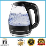 Ovente KG83B 1.5L Electric Kettle Glass, Black, Fast Boil, Auto Shut-off. Fixed Price $20.99.