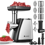 Electric Meat Grinder 2800W, 4-IN-1 With Slicing & Shredding Blades, Sausage Stu. Fixed Price $127.99.
