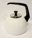 Oneida Aegean Sea Porcelain Steel White Tea Kettle Stovetop Cookware Handle. Fixed Price $26.24.
