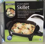 Presto 11" Electric Skillet W/domed Lid #06620. Fixed Price $25.00.