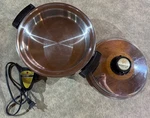 Kitchen Craft By West Bend Stainless Steel Electric Skillet Lid Liquid Core. Fixed Price $37.49.