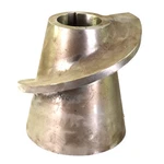 Custom Industrial Food Grade Stainless Steel Auger Mixing Screw Blade Section. Fixed Price $249.97.