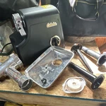 Cabela's Electric Meat Grinder Black W/ Sausage Filler & Attachments. Fixed Price $60.00.