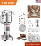 750G Electric Grain Mill Grinder, High Speed 2000W Commercial Spice Grinders,.... Fixed Price $97.40.