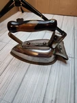 Vintage Universal "wrinkle Proof" Iron E7709 - Wood Handle 6.5LBS No Cord. Fixed Price $10.08.