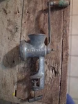 Antique Cast Iron Meat Grinder Best Made Hand Crank Farmhouse Tool. Fixed Price $45.00.