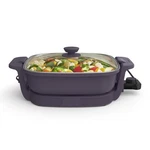 Bella Make & Take Electric Skillet, Fits-anywhere X 12", Plum. Fixed Price $79.11.