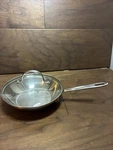 Emeril 8" Chefs Skillet Stainless/copper Extra Nice, With Glass Lid. Fixed Price $29.95.